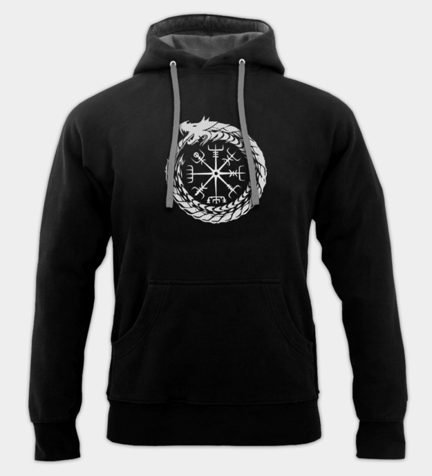 Midgard Slang Geborduurde Hoodie